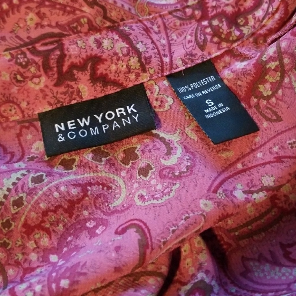 Pink Paisley blouse - Picture 4 of 4
